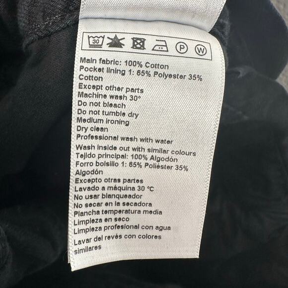 Ba&sh Womens Jalia Cropped High Rise Tapered Leg Jeans in Black Size 3 / US 8 - Picture 12 of 16